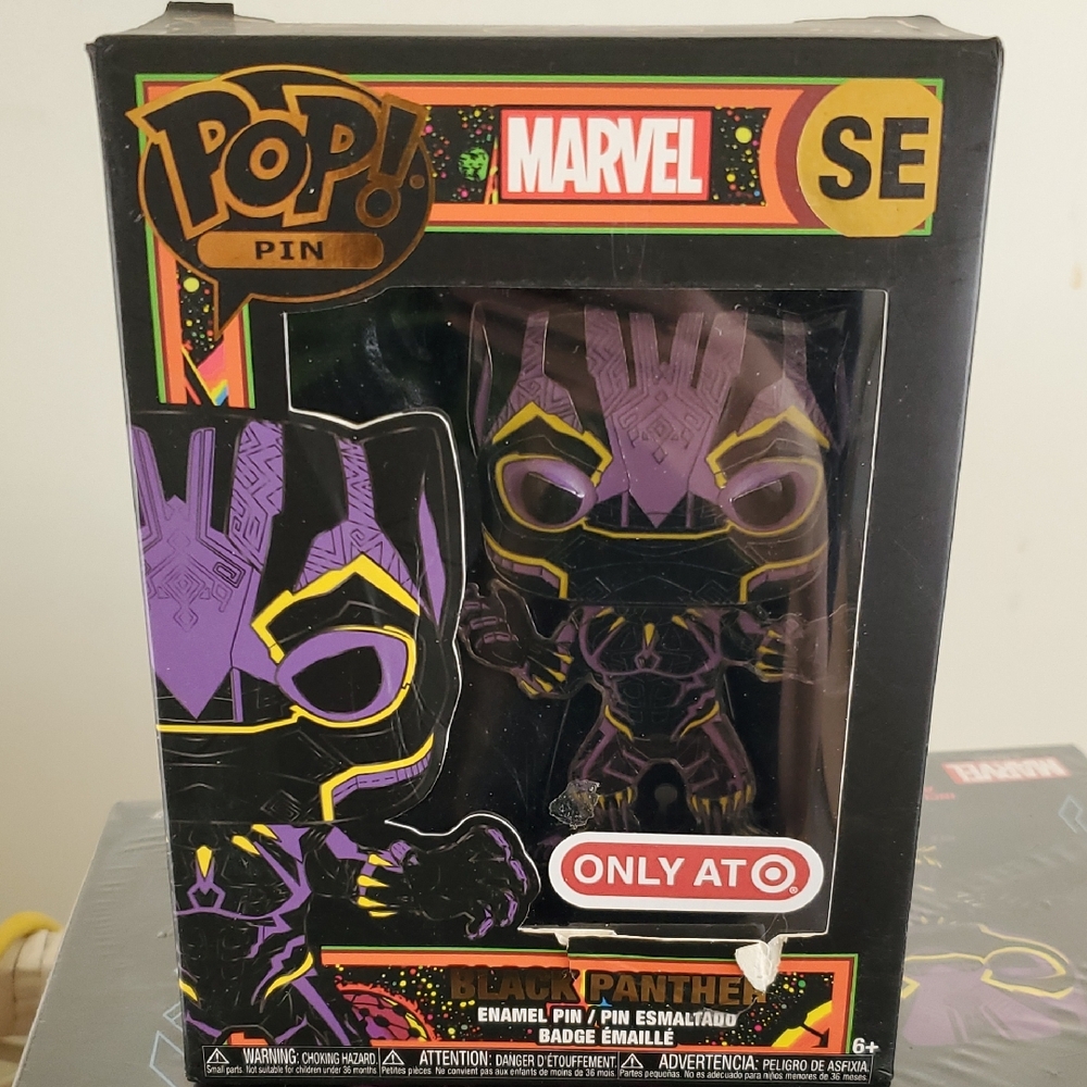 Marvel SE Black Panther Pop! Pin in Black and Purple